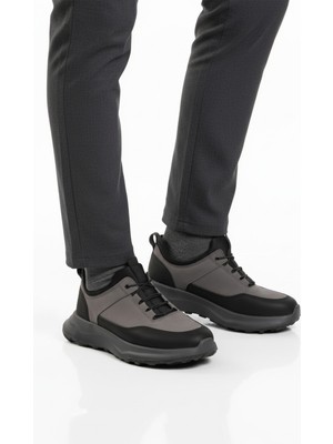 Conteyner Füme Elastik Bağcıklı Hafif Cilt Erkek Casual Ayakkabı 460 M