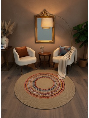 Rose'n Home JÜT-861 Elde Dokuma Doğal Jüt Hasır Halı