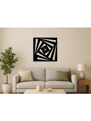 Alteks Dekor Modern Geometrik Siyah Mdf Duvar Dekoru,cnc Router Kesim, Duvar Süsü