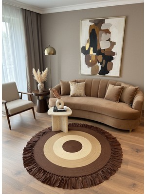 Rose'n Home JÜT-221 Elde Dokuma Doğal Jüt Hasır Halı