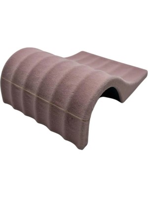 Megass Dekor Süet Kumaş Pembe Renk 16/11,5 cm Bileklik Künye Standi