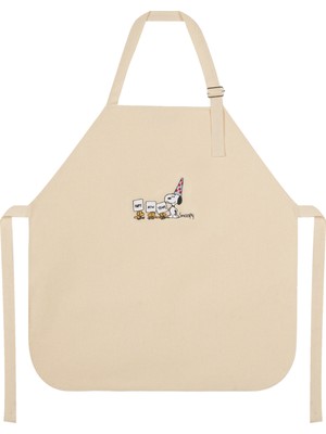 %100 Pamuk Hambez Çocuk Mutfak ve Etkinlik Önlüğü – 4 - 6 Yaş - Nakışlı Çift Kat