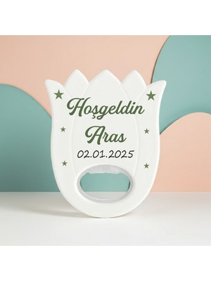 Hedef Plus 20 Adet Lale Açacak Magnet, Erkek Kız Bebek Magneti , Yeni Doğan, Doğum Günü Hediyelikleri