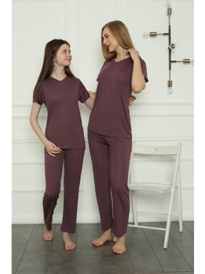 Moda Çizgi Anne Kız Aile Penye Pijama Takım Ayrı Ayrı Satılır. Fiyatları Farklıdır 50106