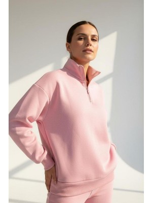 Rovebella Somon Yarım Fermuarlı Sweatshirt