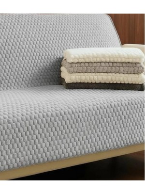 Kaymaz Lüks Pelüş Koltuk Örtüsü Yıkanabilir, Yumuşak Dokulu 170 x 215 Kanebe Şal Örtüsü