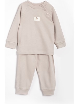Vauva İkili Takım Kız Erkek Bebek Çocuk Nakışlı Pijama Takımı