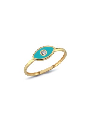 Oroline Kuyumculuk 8 Ayar Mineli Taşlı Kadın Altın Yüzük