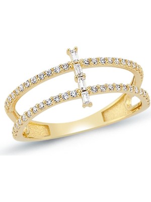 Oroline Kuyumculuk 8 Ayar Modern Kadın Altın Yüzük