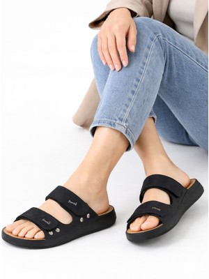 Wordex Srr 4001 Kalın Tabanlı Rahat Kadın Günlük Yazlık Açık Terlik