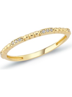 Oroline Kuyumculuk 14 Ayar Minimal Kadın Altın Eklem Yüzük