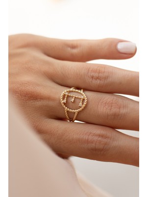 Oroline Kuyumculuk 8 Ayar Trend Altın Yüzük