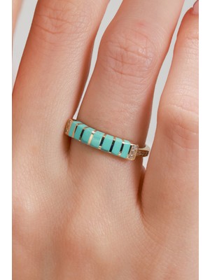 Oroline Kuyumculuk 8 Ayar Mineli Kadın Altı Yüzük