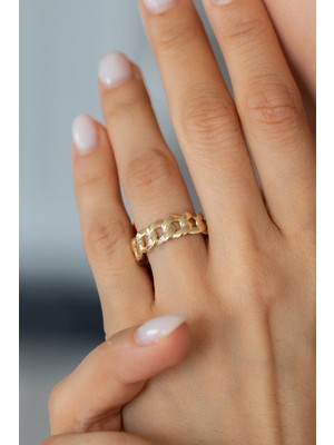 Oroline Kuyumculuk 8 Ayar Trend Altın Yüzük