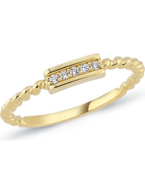 Oroline Kuyumculuk 14 Ayar Minimal Kadın Altın Yüzük