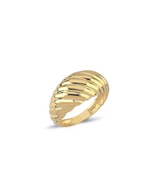 Oroline Kuyumculuk 8 Ayar Altın Kalın Kruvasan Yüzük