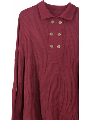 JOOQSTORE Düğme Detaylı Oversize Tunik