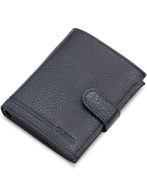 Guard Lacivert Patlı Bozuk Para Cepli Çok Bölmeli Dikey Model Hakiki Deri Erkek Cüzdanı  - GRD251025WT1625