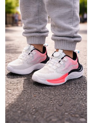 Minibonito Unisex Çocuk Spor Ayakkabı – Örgü Fileli, Otomatik Bağcıklı, Renk Geçişli Taban"