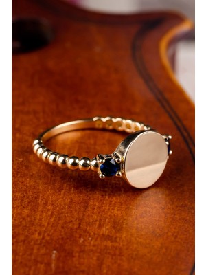 Oroline Kuyumculuk 8 Ayar Isim ve Tarih Yazılabilen Plaka Altın Yüzük