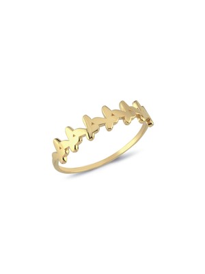 Oroline Kuyumculuk 8 Ayar Taşsız Şık Kadın Altın Yüzük