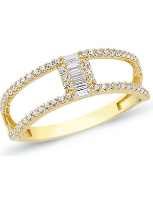 Oroline Kuyumculuk 14 Ayar Modern Kadın Altın Yüzük