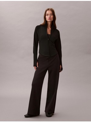 Calvin Klein Ponte Logolu Bel Bantlı Kadın Siyah Eşofman Altı LV044E622G-UB1