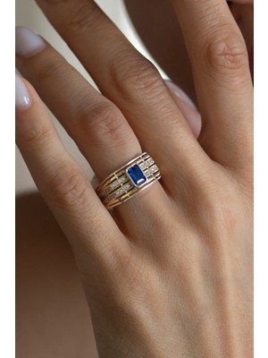 Oroline Kuyumculuk 8 Ayar Şık ve Lüks Kadın Altın Yüzük