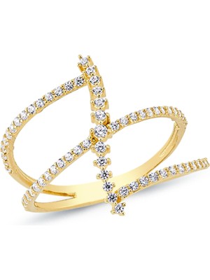 Oroline Kuyumculuk 14 Ayar Modern Altın Eklem Yüzük