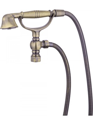 LPD Anti̇k Duş Spi̇ral Takımı Hortumu ve Duş Başlığı (%100 Pi̇ri̇nç,lüx)