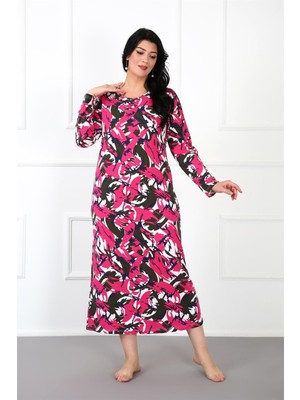 Moda Çizgi Büyük Beden Anne Gecelik 1334
