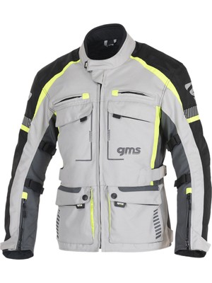 GMS Gms Everest 3in1 Tour Motosiklet Montu - Anthracit Yellow 4 Mevsim Su ve Rüzgar Geçirmez Özellik