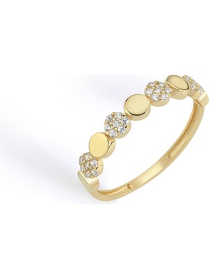 Oroline Kuyumculuk 8 Ayar Modern Minimal Altın Yüzük