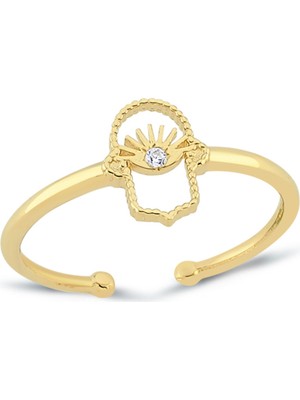 Oroline Kuyumculuk 8 Ayar Antik Desenli Kadın Altın Yüzük