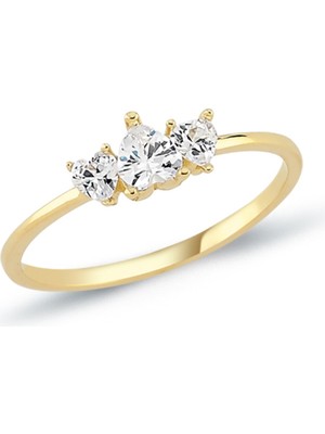 Oroline Kuyumculuk 8 Ayar Minimal Kadın Altın Yüzük