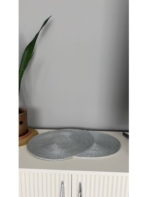 Ersin Tekstil Runner Amerikan Servisi Supla Yılbaşı Konsepti Sim Ip Oval (2 Adet)