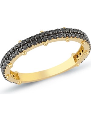 Oroline Kuyumculuk 8 Ayar Trend Taşlı Altın Kadın Yüzük