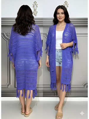 Agora Otantik Kadın Örgü Uzun Hırka 100CM