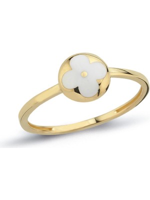 Oroline Kuyumculuk 8 Ayar Mineli Trend Altın Kadın Eklem Yüzük