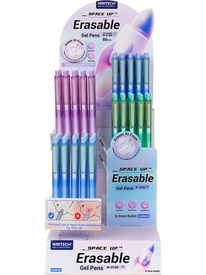 Writech Wrıtech W-0184 Space Up Silinebilir Mavi Jel Kalem - 80'li Stand