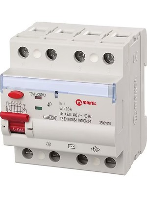 Makel 4X100 A 300 Ma Kaçak Akım Rölesi