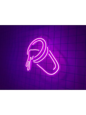 Neon LED Tabela Karton Bardak Modeli Duvar Dekorasyonu