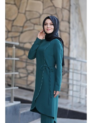 Boncuk Işlemeli Takım Mdc 5434 Petrol