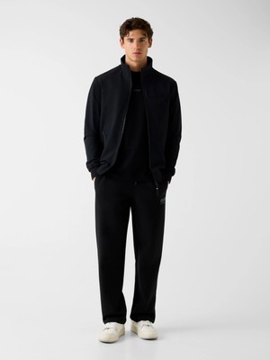 Guess Neka Fermuarlı Erkek Siyah Ceket Z6RL03WK172-JBLK