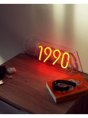 Yıl Tarih Neon LED Tabela - Dikkat Sipariş Için Lütfen Yazılacak Yılı ve Rengi Belirten Mesaj Atınız