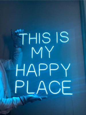 Yazı Neon LED Aydınlatma Gece Lambası Işıklı Duvar Dekor