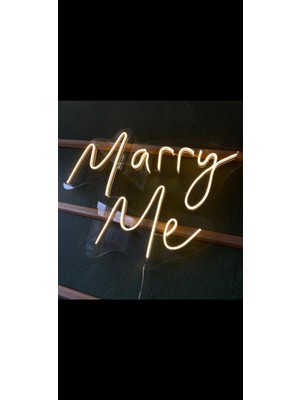 Marry Me Tasarımlı Neon LED