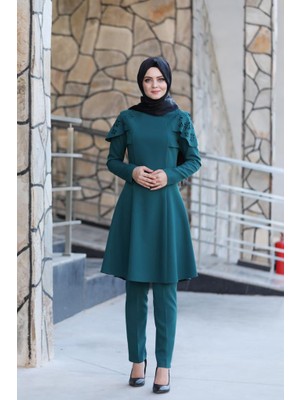 Pelerinli Takım Elbise MC0034 Petrol