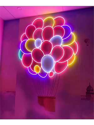 Balon Dekoratif Neon LED Aydınlatma