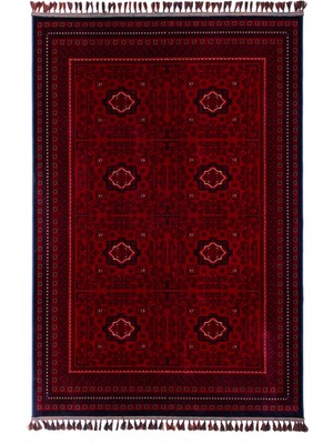 Anutya Home Otantik Bambu Ince Premium Kaymaz Taban Yumuşak Kolay Temizlenen Etnik Afgan Salon Koridor Halısı